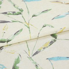 A folded piece of fabric with Aloha Moss Green printed on it