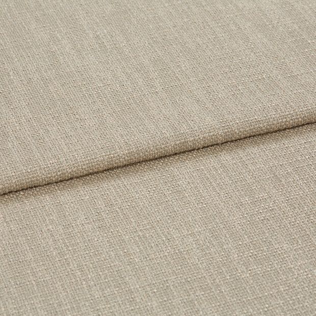 A folded piece of fabric with Boheme Hemp Cream printed on it