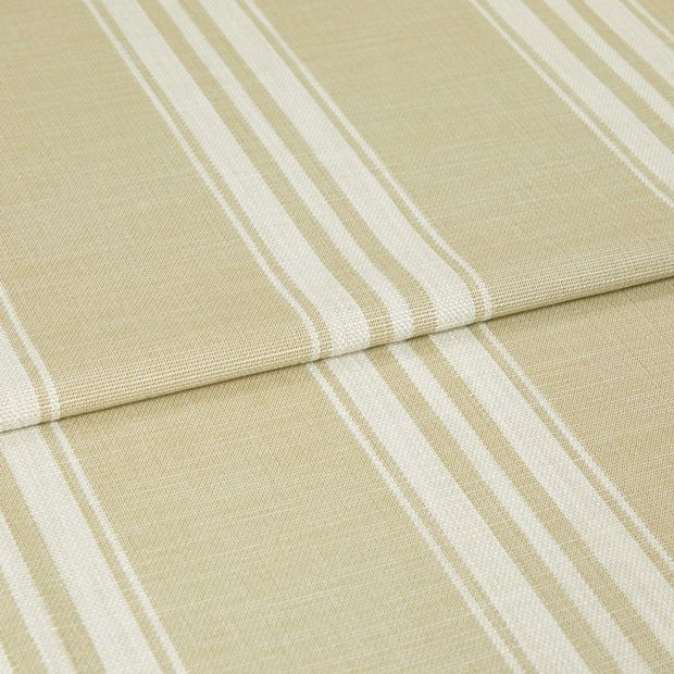 A folded piece of fabric with Duke Olive Green printed on it