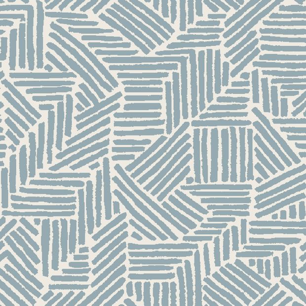 Flat swatch fabric of Parquet Mineral Blue