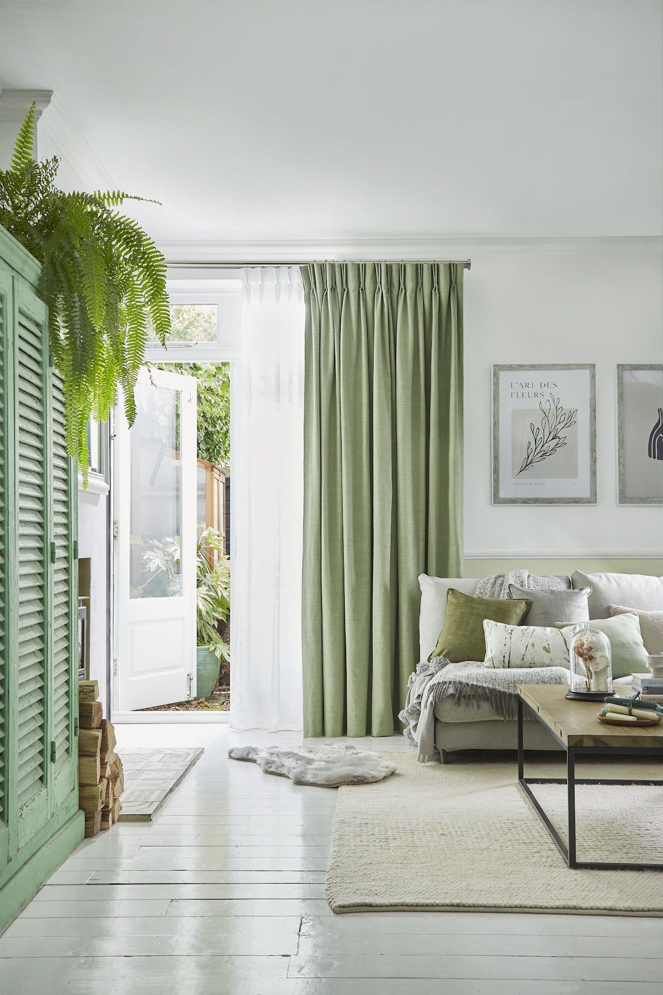 Olive on sale green curtains