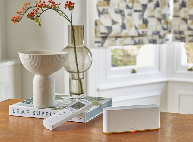 Somfy smart hub used to control electric blinds without remote