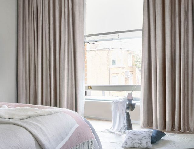 arlington shingle full length curtains in bedroom