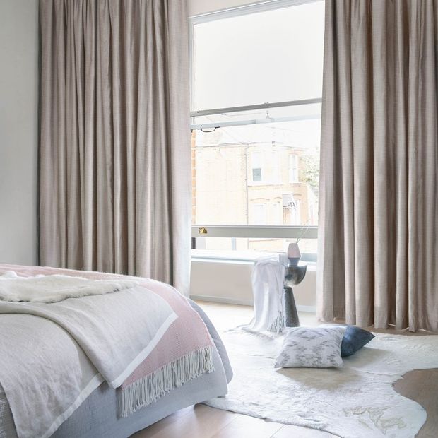 arlington shingle full length curtains in bedroom