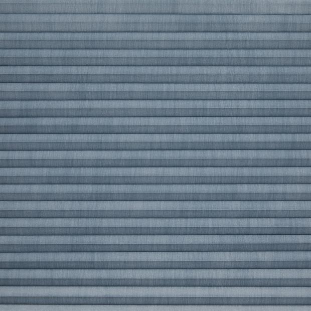 Silk Blue Grey Duette swatch is a smoky blue shade, pleated