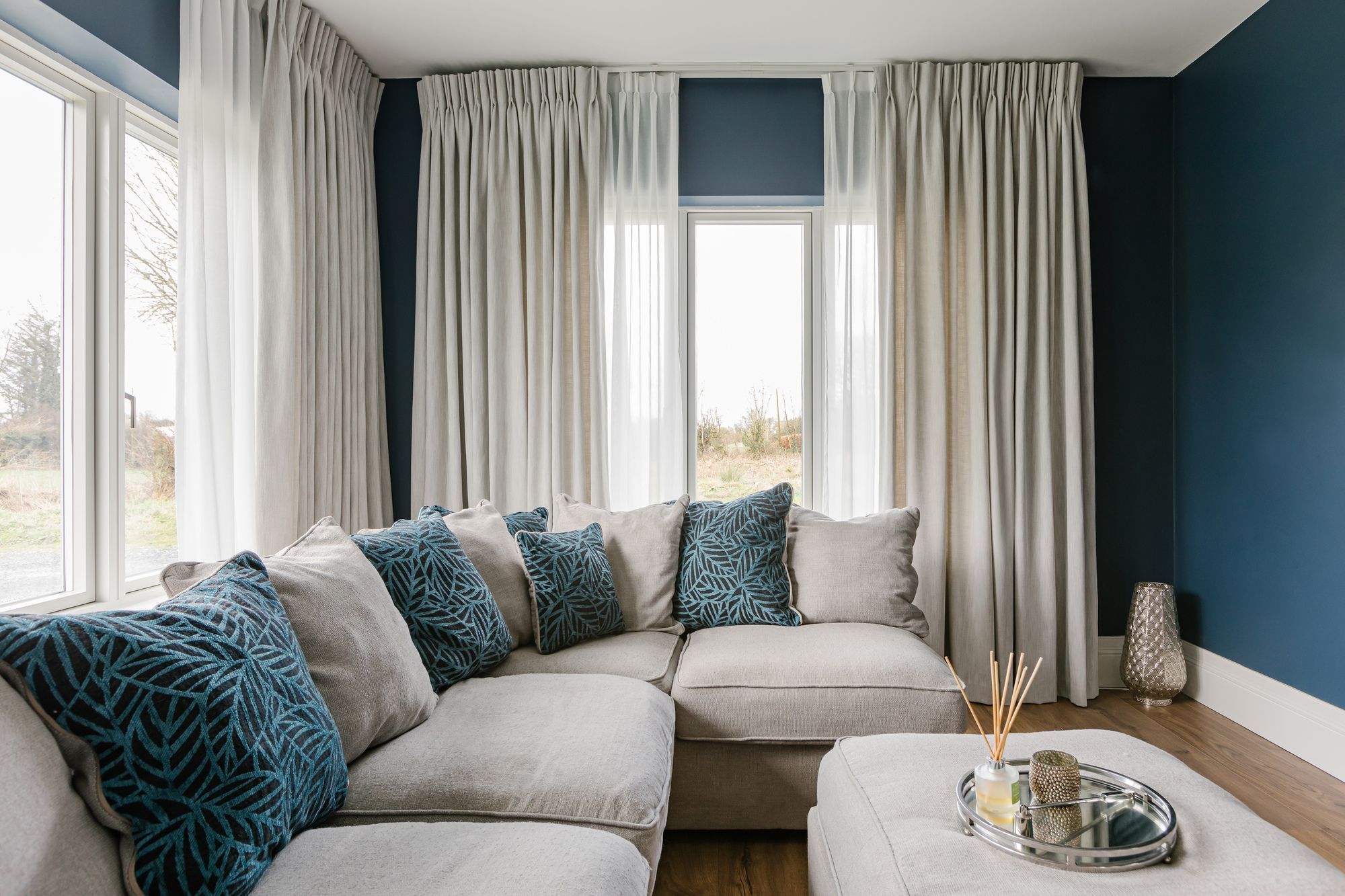 Made to Measure White Living Room Curtains - Hillarys™