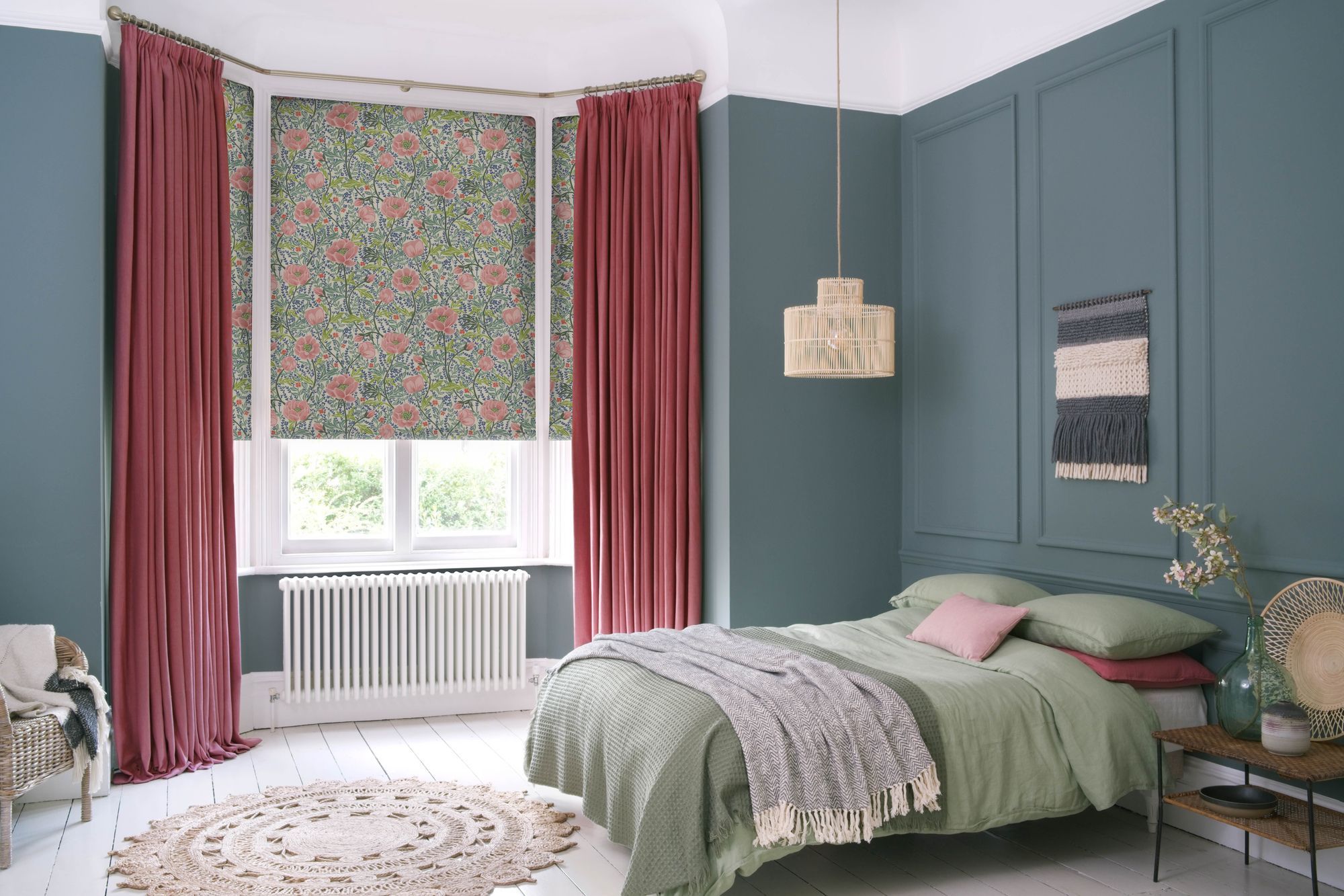 Made to Measure Red Bedroom Curtains - Hillarys™