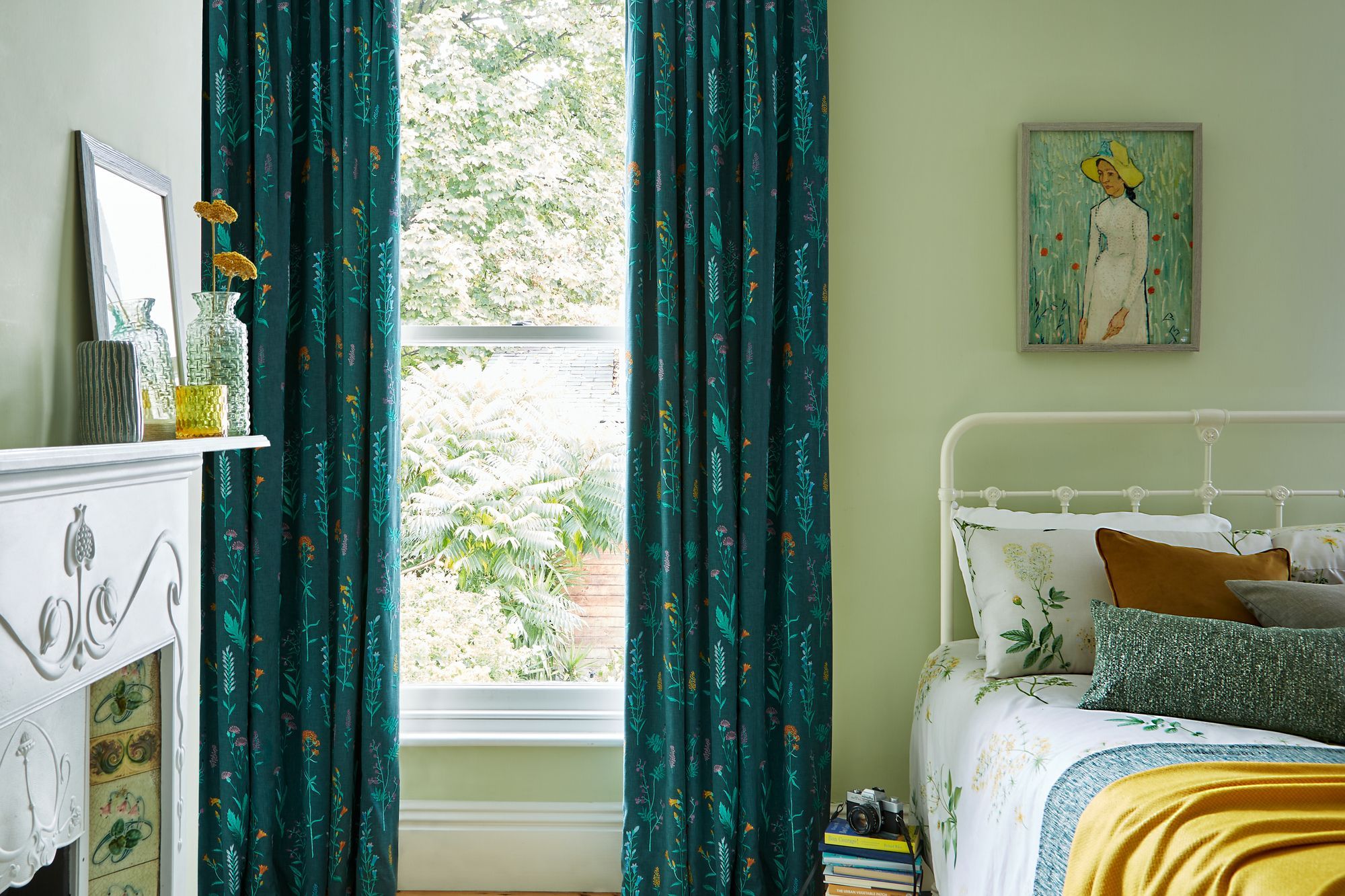 Made to Measure Green Bedroom Curtains - Hillarys™