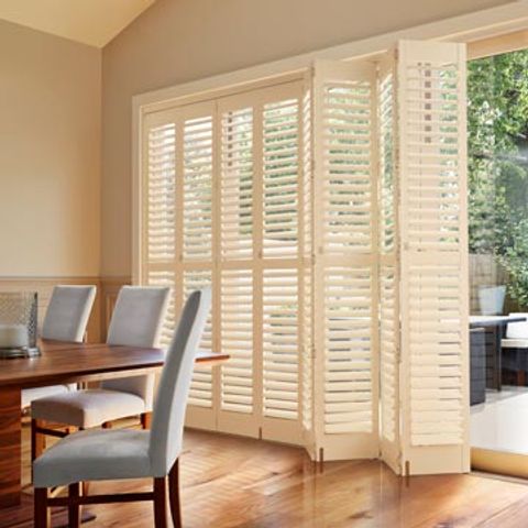 Tracked Window Shutters Up To 50 Off Red Hot Summer Tracked Full Height Silk White Shutter