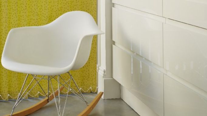 Izola Chartreuse Yellow Vertical Blind