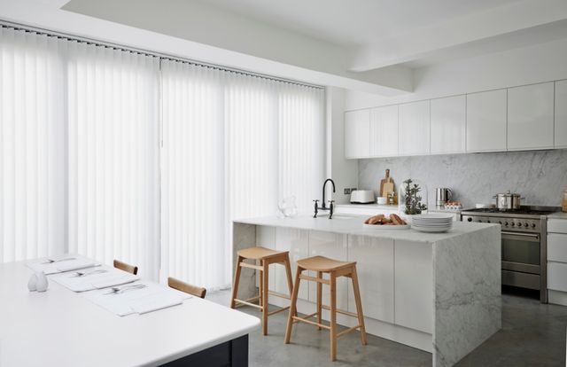Alma White Vertical blinds